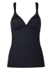 Naturana Schalen-BH-Top in Schwarz