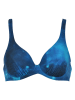 Naturana Bikini-Oberteil in Dunkelblau/ Blau