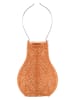 Lumiz Ledsolarlantaarn "Ikat Bulb'' oranje - (H)20 x Ø 16 cm