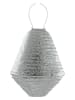 Lumiz Lampion solarny LED "Marrakesh Can" w kolorze srebrnym - wys. 37,5 x Ø 30 cm