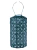 Lumiz Ledsolarlantaarn "Mandela Cylinder'' petrol - (H)33 x Ø 18 cm