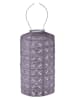 Lumiz LED-Solarlaterne ''Mandela Cylinder'' in Lila - (H)33 x Ø 18 cm