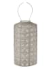 Lumiz LED-Solarlaterne ''Mandela Cylinder'' in Taupe - (H)33 x Ø 18 cm