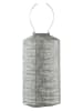 Lumiz Ledsolarlantaarn "Occult Cylinder'' zilverkleurig - (H)33 x Ø 18 cm