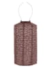 Lumiz LED-Solarlaterne ''Folia Cylinder'' in Hellbraun - (H)33 x Ø 18 cm