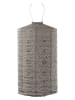 Lumiz LED-Solarlaterne ''Mosaic Cylinder'' in Taupe - (H)50 x Ø 28 cm