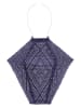 Lumiz Lampion solarny LED "Ikat Diamond" w kolorze fioletowym - wys. 28 x Ø 28 cm