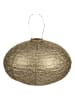 Lumiz LED-Solarlaterne ''Ikat Oval'' in Gold - (H)27 x Ø 40 cm