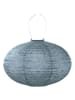 Lumiz LED-Solarlaterne ''Mosaic Oval'' in Blaugrau - (H)27 x Ø 40 cm