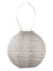 Lumiz LED-Solarlaterne ''Spectare Rond'' in Taupe - Ø 20 cm