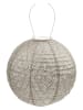 Lumiz Lampion solarny LED "Ikat Rond" w kolorze szarobrązowym - Ø 30 cm