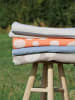 ppd Picknickdecke "Stripes" in Hellblau/ Creme - (L)200 x (B)140 cm