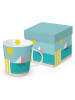 ppd Jumbotasse "Cannes Plage" in Hellblau/ Gelb - 400 ml