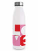 ppd Butelka termiczna "Love" w kolorze jasnoróżowo-białym - 500 ml