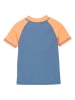 Color Kids Badeshirt in Blau/ Orange