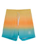 Color Kids Badeshorts in Blau/ Orange