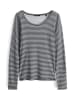 OPUS Longsleeve in Weiß/ Schwarz
