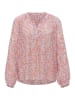 OPUS Bluse in Grau/ Orange