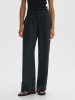 OPUS Linnen broek donkerblauw