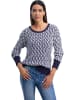 Heine Sweter w kolorze granatowo-białym