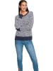 Heine Trui donkerblauw/wit