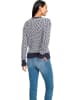 Heine Trui donkerblauw/wit