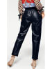 Heine Leren broek donkerblauw