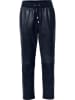 Heine Leren broek donkerblauw