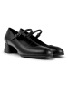 Camper Leder-Spangenpumps in Schwarz