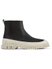 Camper Leder-Chelsea-Boots in Schwarz/ Beige