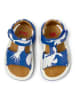 Camper Leren sandalen blauw/wit