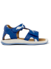 Camper Leder-Sandalen in Blau/ Weiß