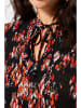 Garcia Bluse in Schwarz/ Rot
