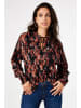 Garcia Bluse in Schwarz/ Rot