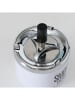 Boltze 2-delige set: stormasbakken "Factory" wit/zwart - (H)12 x Ø 9 cm