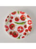 Boltze 2-delige set: dinerborden "Tomato" rood/groen - Ø 21 cm