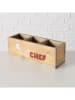 Boltze Aufbewahrungsbox "Grillzeit" in Hellbraun - (B)28 x (H)10 x (T)9 cm