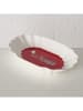 Boltze Półmiski (2 szt.) w kolorze czerwono-szaro-białym - 20 x 12 x 3 cm