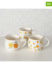 Boltze 3-delige set: koffiekoppen "Fruits" geel/oranje - 180 ml