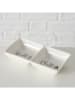 Boltze 2-delige set: serveerkommen "BBQ" beige - (B)14 x (H)7 x (D)3 cm