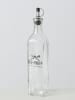 Boltze 2-delige set: olie- en azijndispenser "BBQ" transprant/zwart - 500 ml
