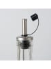 Boltze 2-delige set: olie- en azijndispenser "BBQ" transprant/zwart - 500 ml