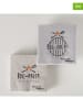 Boltze 2-delige set: servetten "BBQ" beige/grijs - 2x 20 stuks