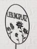 Boltze 2er-Set: Gartenstäbe "Esra" in Schwarz - (H)100 cm