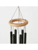 Boltze 2-delige set: windgongen "Esra" zwart - (L)47 cm