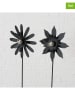 Boltze 2er-Set: Gartenstäbe "Sigalo" in Schwarz - (H)112 cm