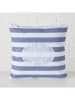 Boltze Kissen "Sands" in Blau/ Weiß - (L)45 x (B)45 cm
