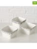 Boltze 3-delige set: serveerkommen "BBQ" wit - (B)7 x (H)7 x (D)4 cm
