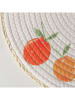 Boltze 2er-Set: Tischsets "Fruits" in Orange/ Weiß - Ø 38 cm