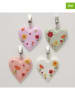 Boltze 4er-Set: Tischdeckenbeschwerer "Farina" in Bunt - (B)6 x (H)7 cm